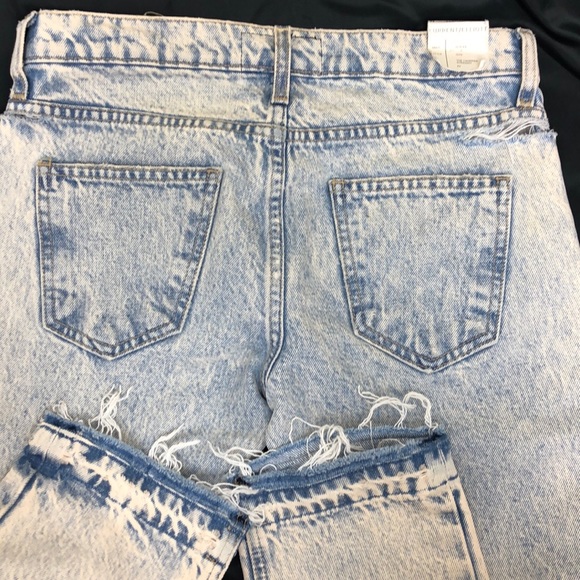 Current/Elliott Acid Wash Distressed Crop Jeans Size 24 - Picture 6 of 8
